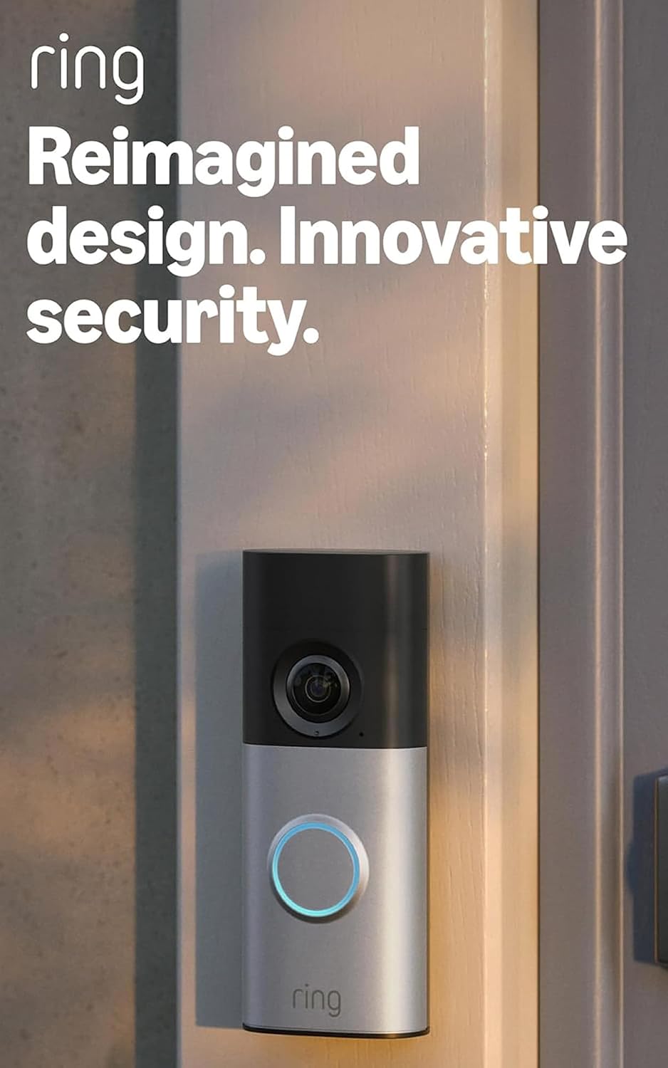 Ring Wired Video Doorbell Plus (newest gen) + Chime (3rd Gen) - Video Doorbell Camera - Retinal 2K - Wide Field of View - Radar Detection - 30-day free trial of Ring Subscription Plan