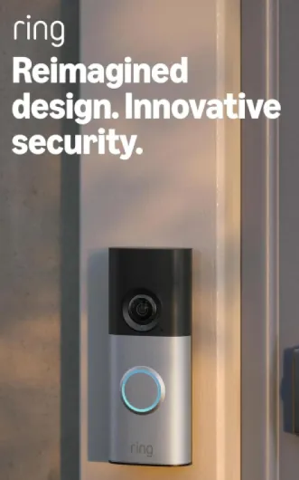 Ring Wired Video Doorbell Plus (newest gen) + Chime (3rd Gen) - Video Doorbell Camera - Retinal 2K - Wide Field of View - Radar Detection - 30-day free trial of Ring Subscription Plan