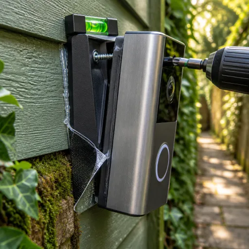 Mounting a Ring doorbell on a side entrance: angles, weatherproofing, and zone tricks for narrow paths