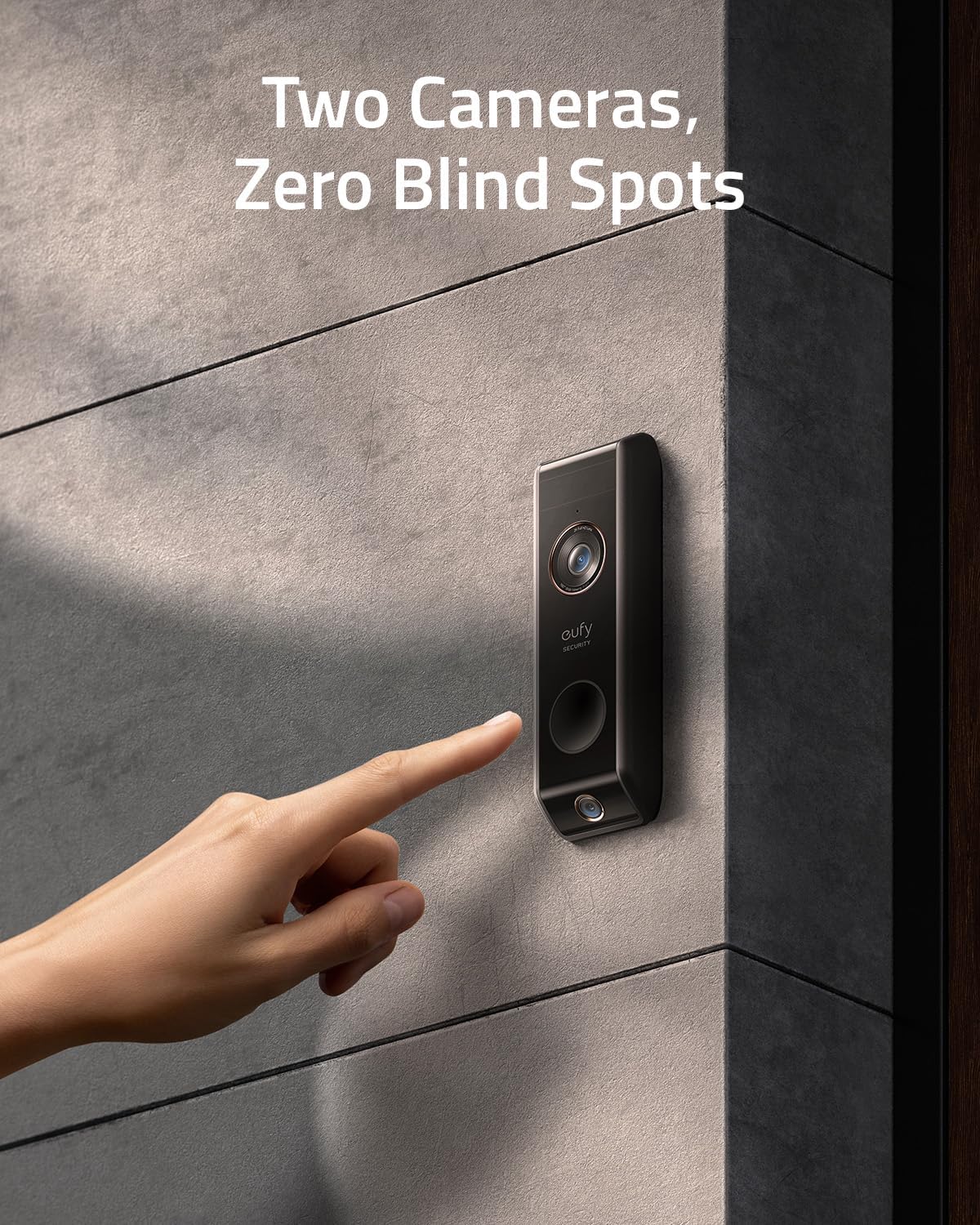 Eufy Security Video Doorbell S330 (Battery-Powered) with Homebase, Dual Motion Detection, Package Detection, 2K HD, No Monthly Fee, 16GB Local Storage