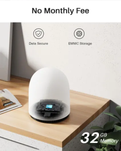 WUUK Doorbell Camera Wireless 2K, Video Doorbell Wireless/Wired, No Monthly Fees, 32GB Storage, 2.4/5 GHz WiFi, Motion Detection, Compatible with Alexa & Google, Base Station + 1 Doorbell